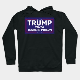 Anti Trump, TRUMP 20-24 YEARS IN PRISON Hoodie